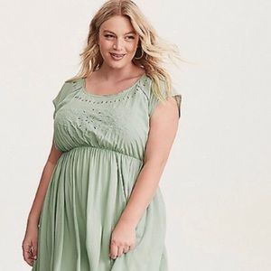 Mint green dress from Torrid